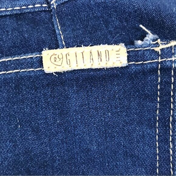 Vintage GITANO 80s High Rise Mom Jeans Tapered Leg Dark Wash Size 14 Tall Long - Picture 7 of 12